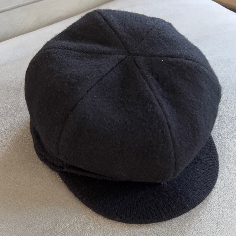 Polo Ralph Lauren Men Black Wool Flat Cap - Picture 1 of 12